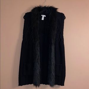 Style and Co. black knit vest
